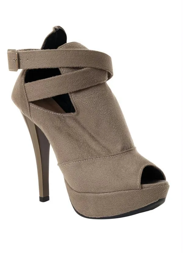 Perfecta - Ankle Boot Bege em Camurça 3