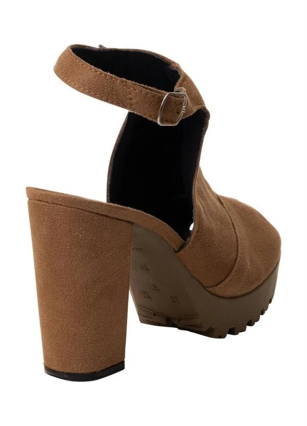 Perfecta - Ankle Boot Caramelo em Camurça 2