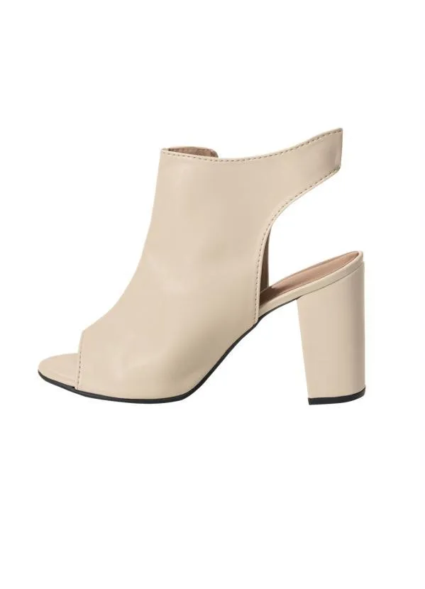 Perfecta - Ankle Boot Marfim em Sintético 3