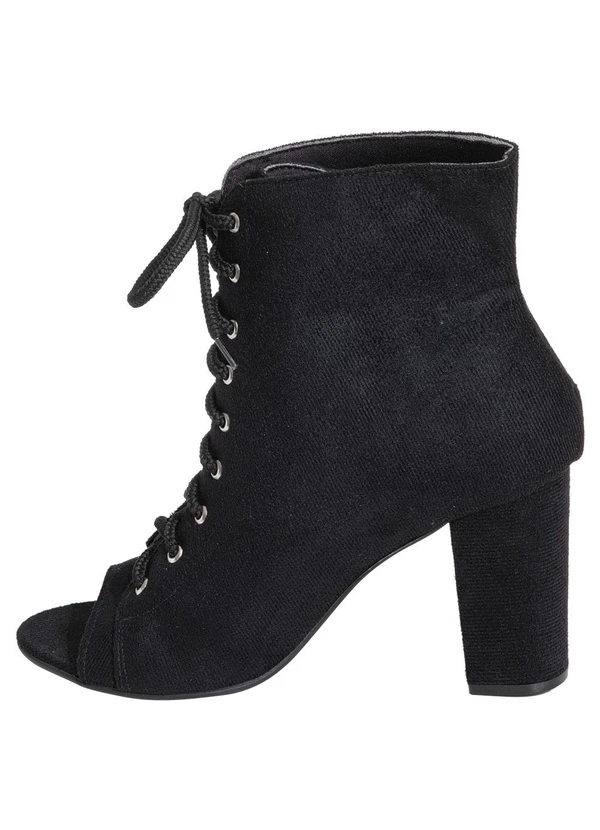 Perfecta - Ankle Boot Preto em Camurça 6