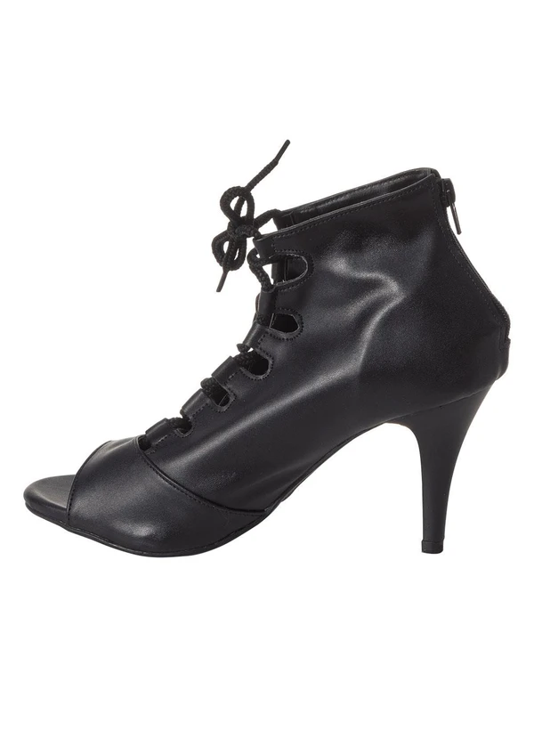 Perfecta - Ankle Boot Preto em Sintético 3