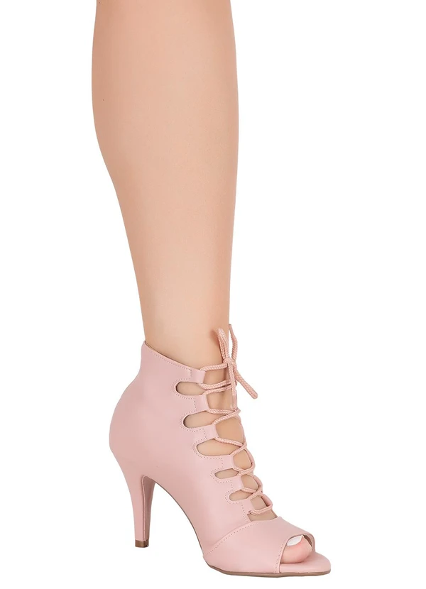 Perfecta - Ankle Boot Rose em Sintético 4