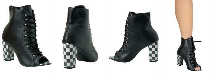 Ankle Boot Xadrez em Sinttico