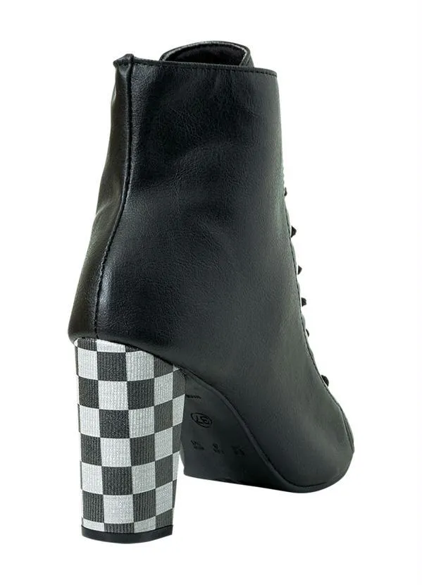 Perfecta - Ankle Boot Xadrez em Sintético 2