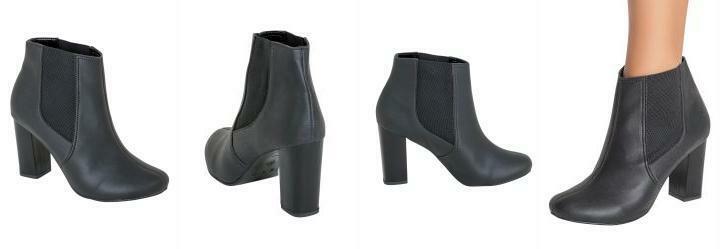 Bota com Elstico no Cano Preta