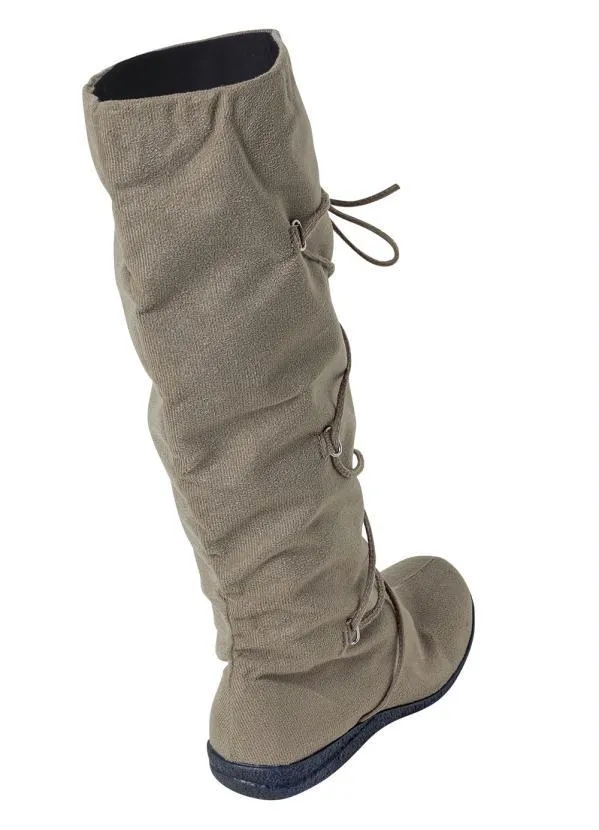 Perfecta - Bota Bege em Camurça 2