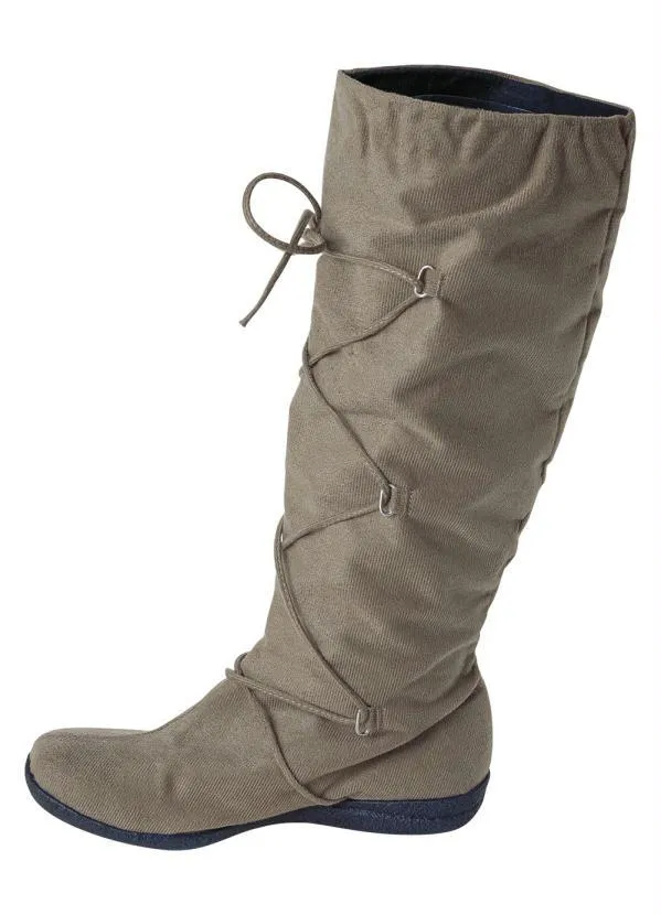 Perfecta - Bota Bege em Camurça 3