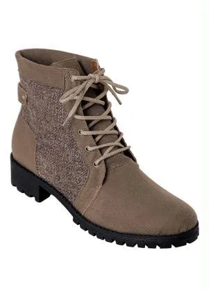 Perfecta - Bota Bege em Camurça - PERFECTA