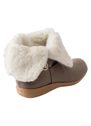 Perfecta - Bota Bege em Camurça - PERFECTA