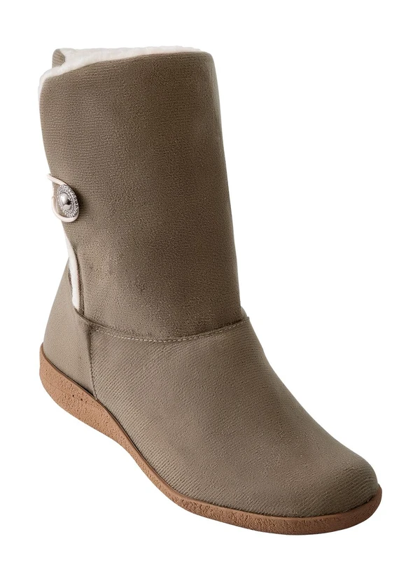 Perfecta - Bota Bege em Camurça 4