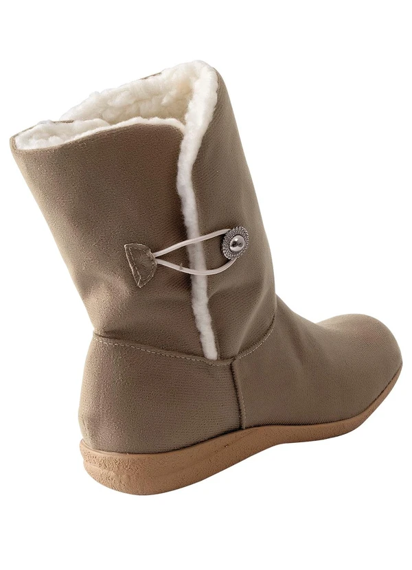 Perfecta - Bota Bege em Camurça 5