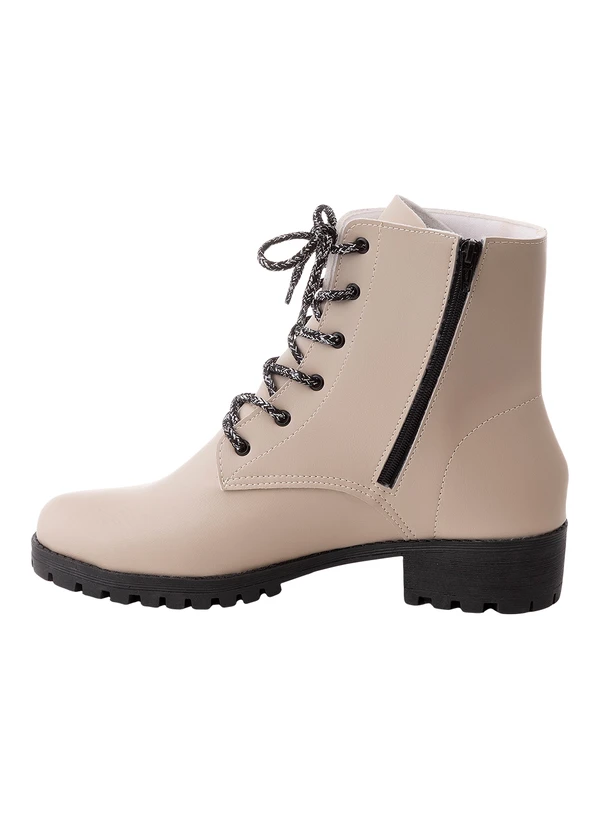 Perfecta - Bota Bege em Sintético 3