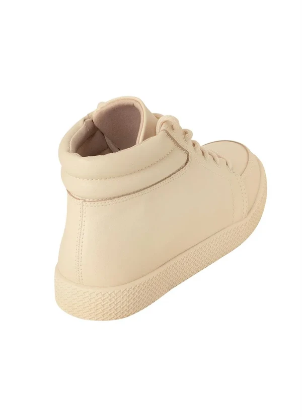 Beira Rio - Bota Beira Rio Creme em Sintético 2