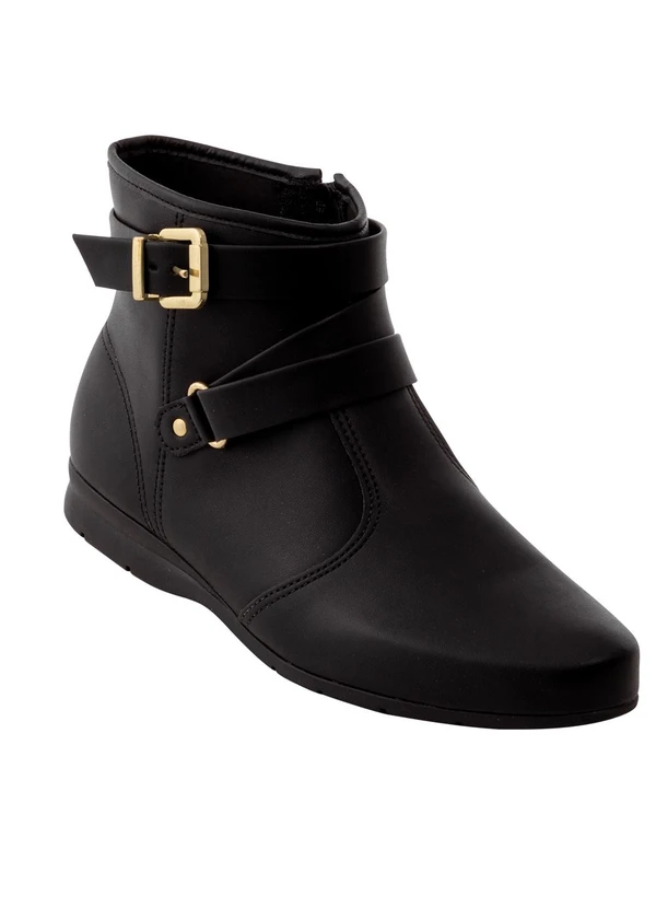 Beira Rio - Bota Beira Rio Preta em Sintético