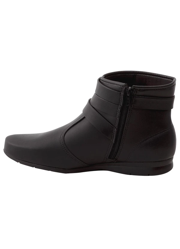 Beira Rio - Bota Beira Rio Preta em Sintético 3