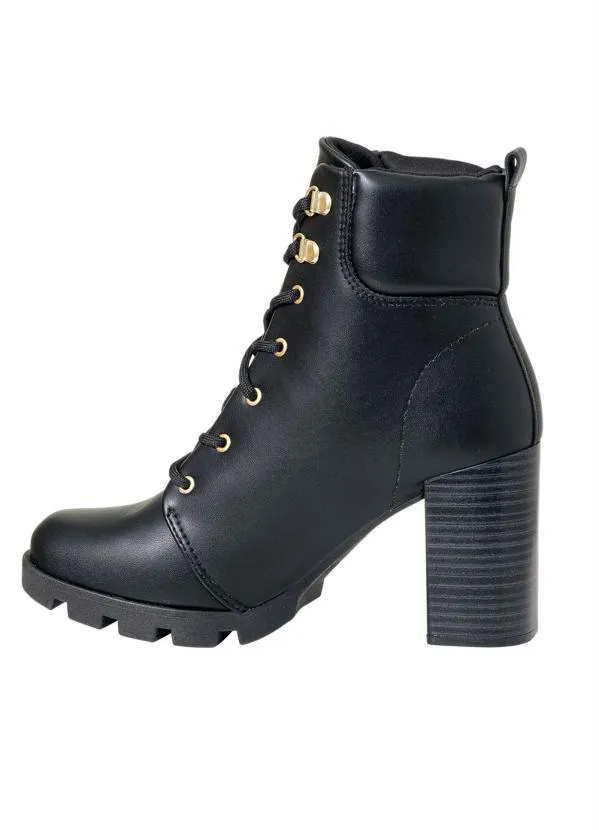 Beira Rio - Bota Beira Rio Preto em Sintético 3