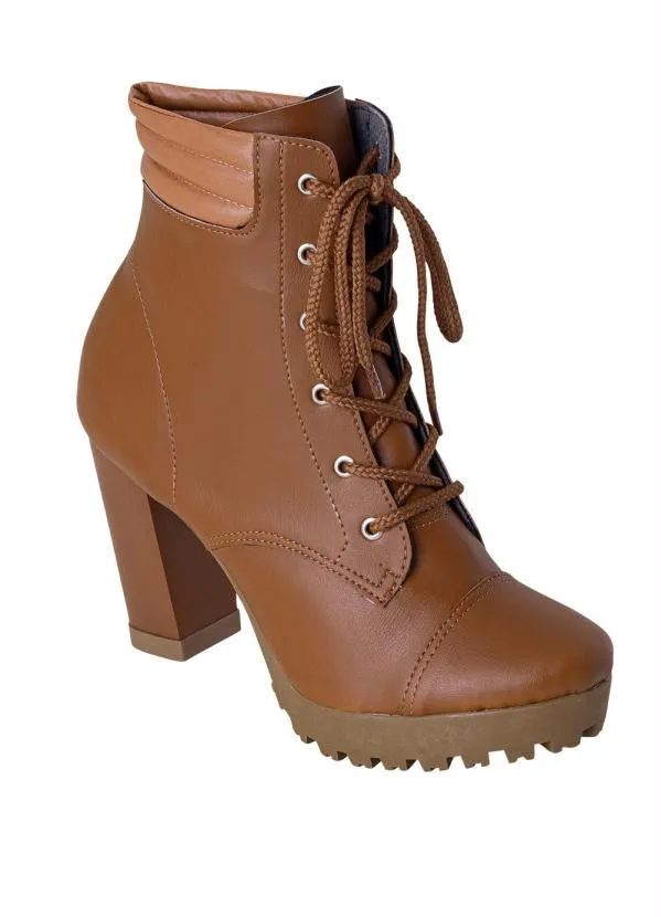 Perfecta - Bota Caramelo em Sintético 2