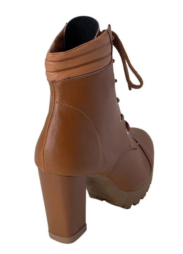Perfecta - Bota Caramelo em Sintético 3