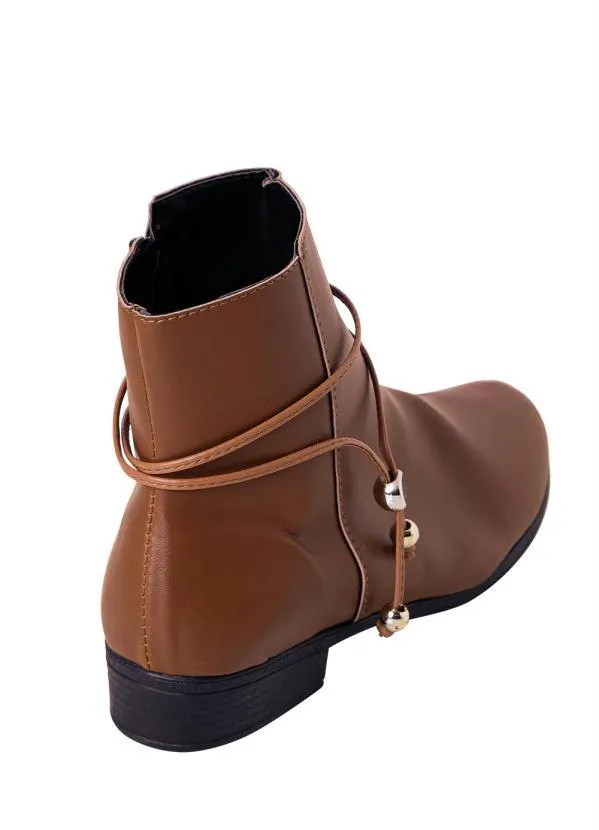 Perfecta - Bota Caramelo em Sintético 2