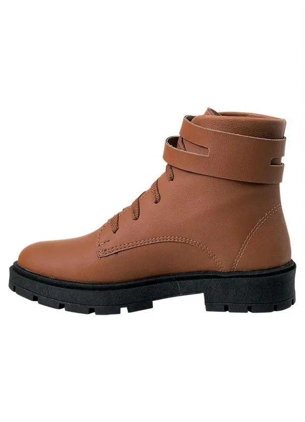 Perfecta - Bota Feminina Caramelo com Fivela 3