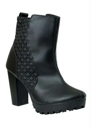 Perfecta - Bota Feminina Preta em Sintético - PERFECTA