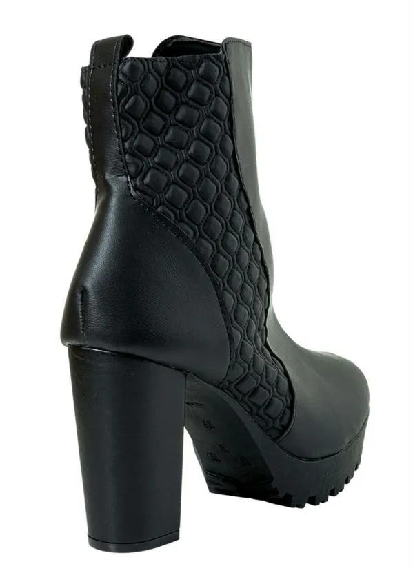 Perfecta - Bota Feminina Preta em Sintético 2