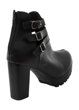 Perfecta - Bota Feminina Preta em Sintético - PERFECTA