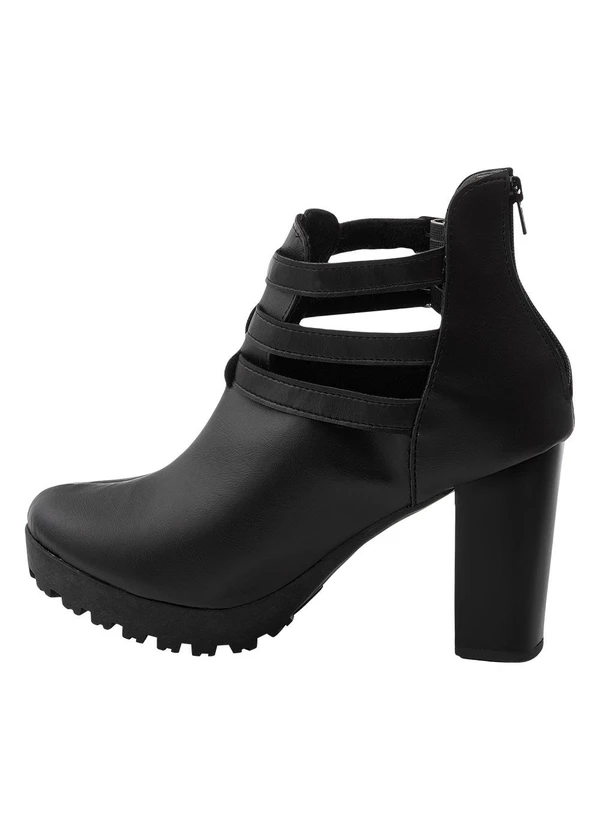 Perfecta - Bota Feminina Preta em Sintético 3