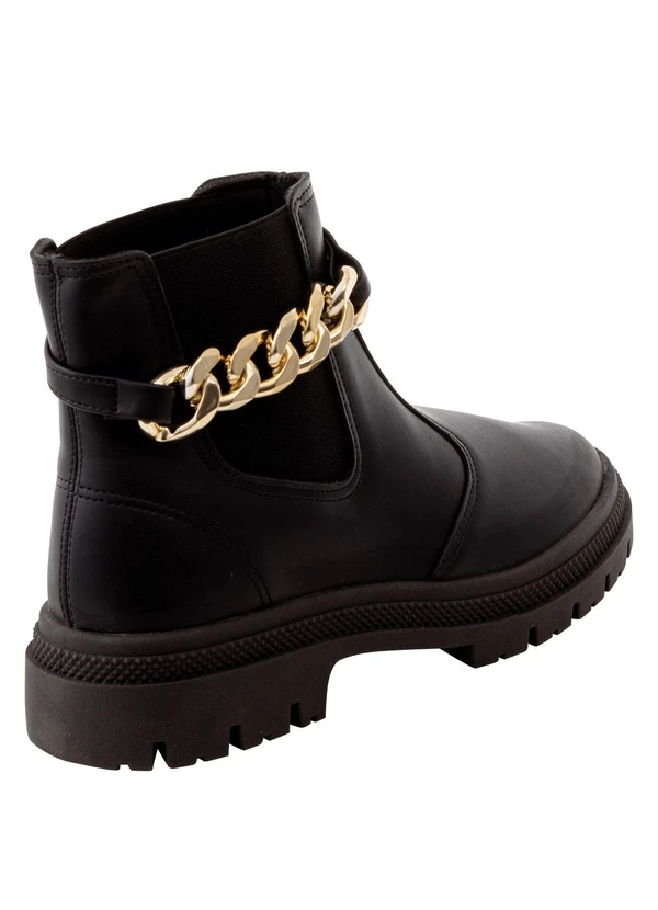 Moleca - Bota Moleca Preta em Sintético 2