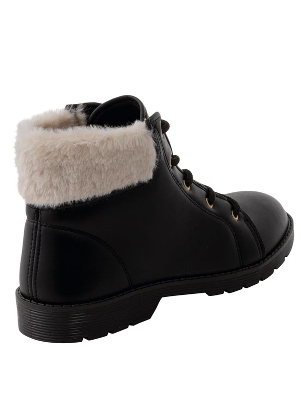 Moleca - Bota Moleca Preta em Tecido 2