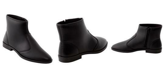 Bota Moleca Preto em Sinttico