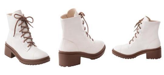 Bota Off White Cano Mdio