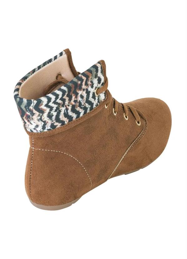 Outlet - Bota Onça Cano Médio com Detalhe Estampado 2