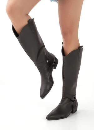 Perfecta - Bota Preta com Duas Formas de Uso - PERFECTA