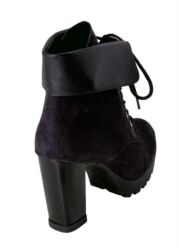 Perfecta - Bota Preta em Camurça 2