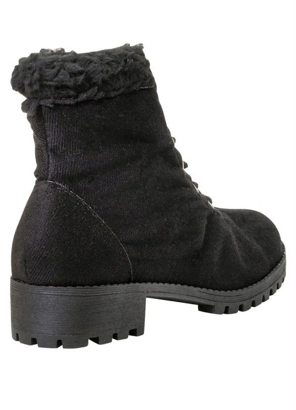 Perfecta - Bota Preta em Camurça 2