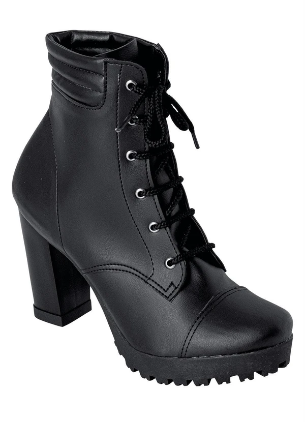 Perfecta - Bota Preta em Sintético 3