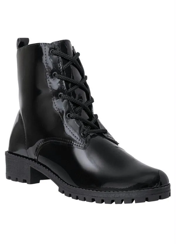 Perfecta - Bota Preta em Verniz 3