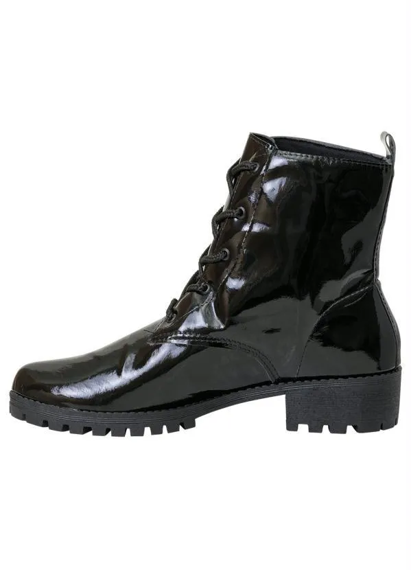 Perfecta - Bota Preta em Verniz 5