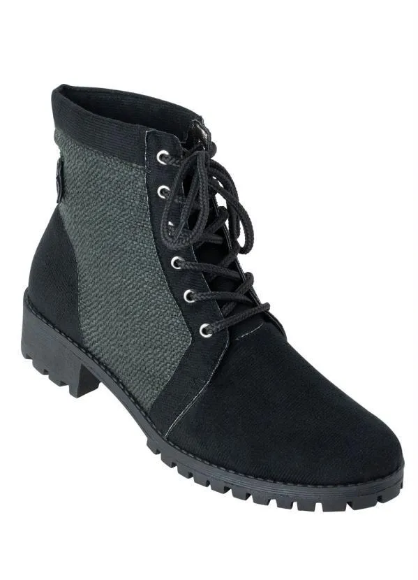 Perfecta - Bota Preto em Camurça