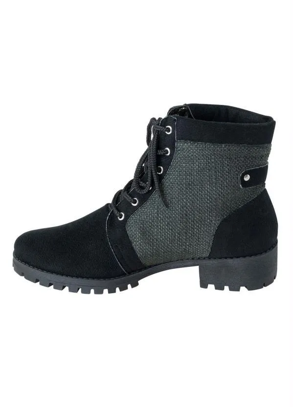 Perfecta - Bota Preto em Camurça 3