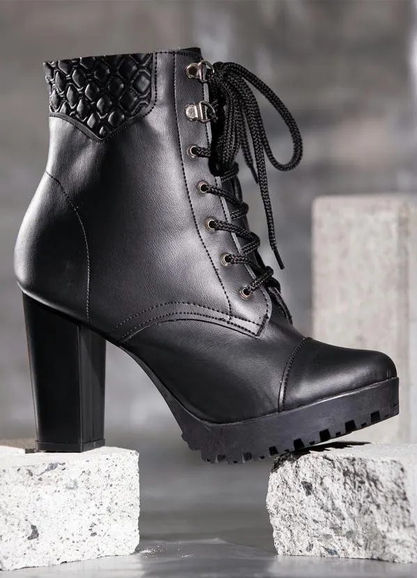 Perfecta - Bota Preto em Sintético