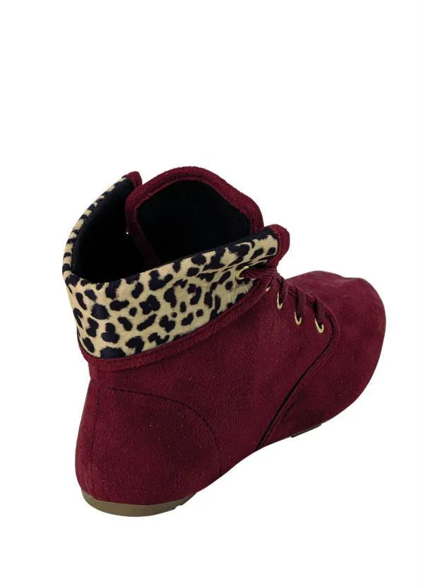 Perfecta - Bota Vinho em Camurça 2