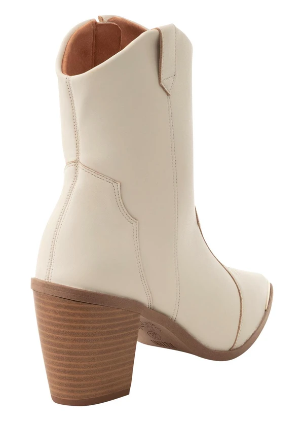 Vizzano - Bota Vizzano Off White em Sintético 2