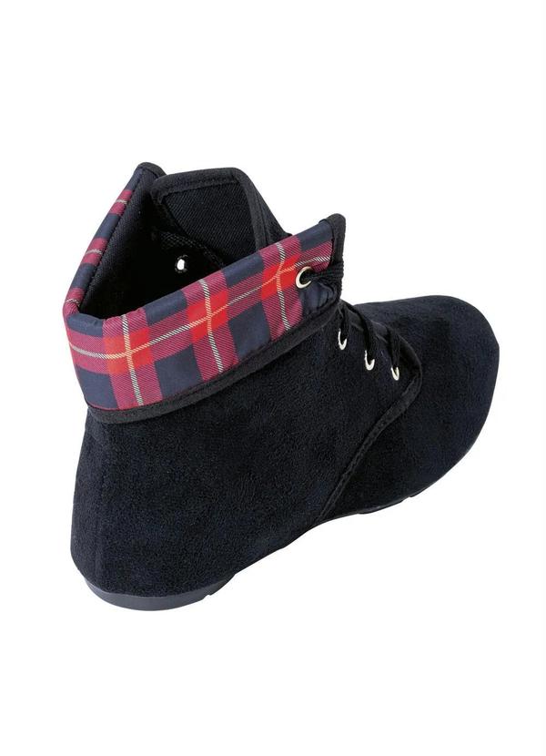 Outlet - Bota Xadrez em Camurça Sintética 2