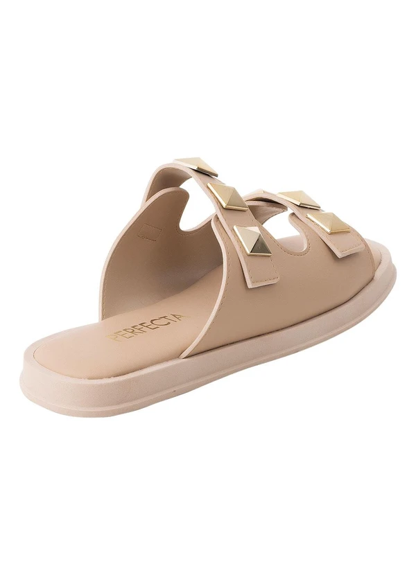Perfecta - Chinelo Amendoa em Sintético 2