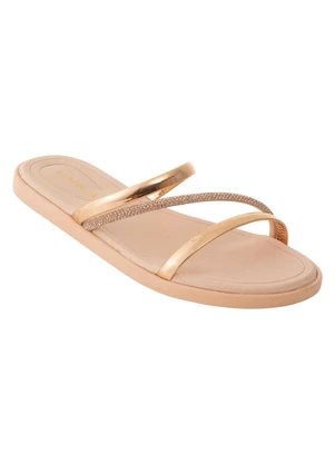 Perfecta - Chinelo Bege com Palmilha Confort - PERFECTA