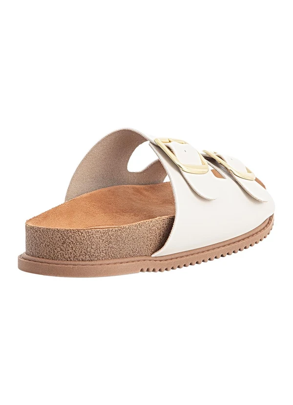 Beira Rio - Chinelo Beira Rio Off White em Sintético 2