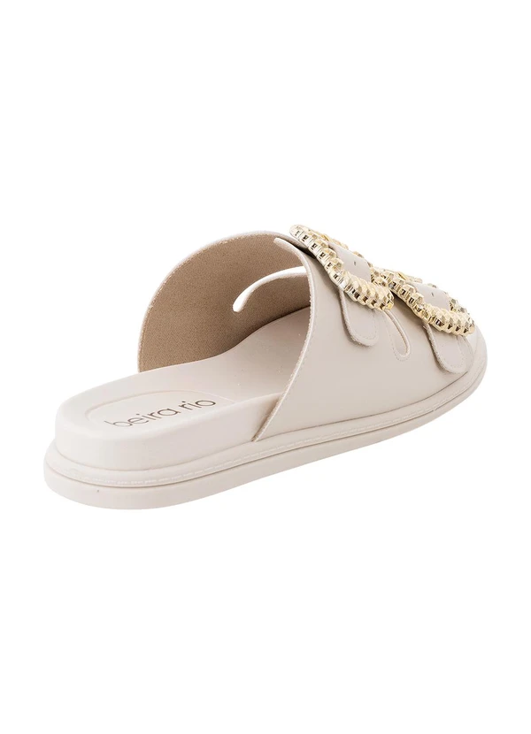 Beira Rio - Chinelo Beira Rio Off White em Sintético 2