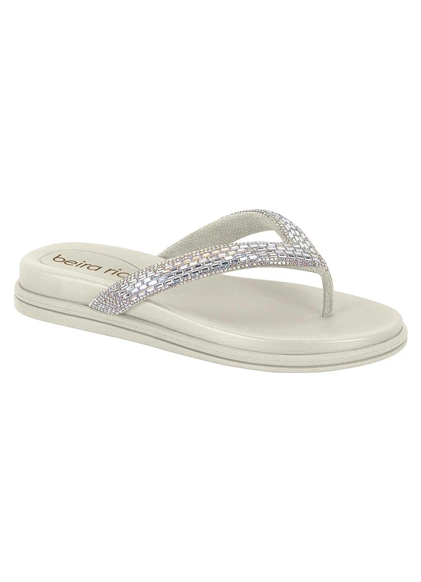 Beira Rio - Chinelo Beira Rio Off White